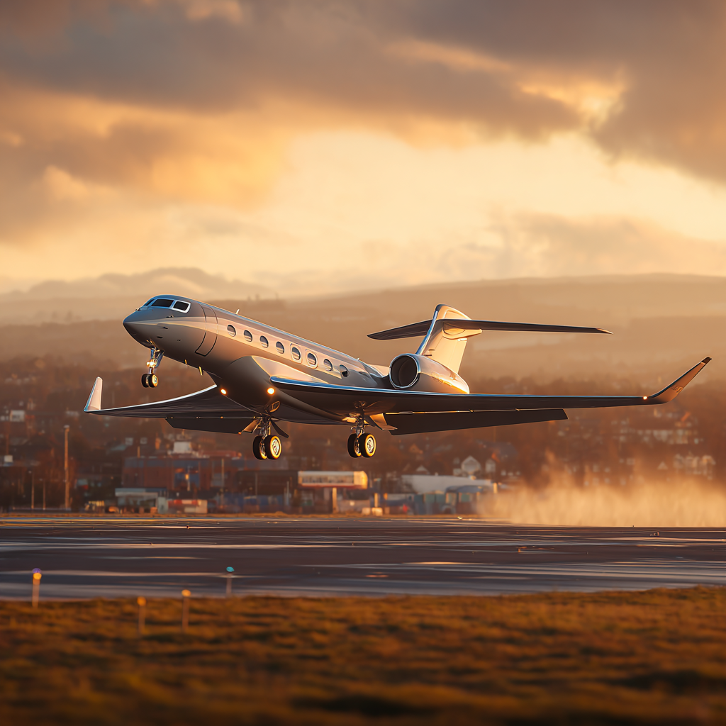 A Gulfstream G600 private jet taking off from Leeds Bradford 7b5119d2 4d4c 4a68 a884 5ff968728c88 2