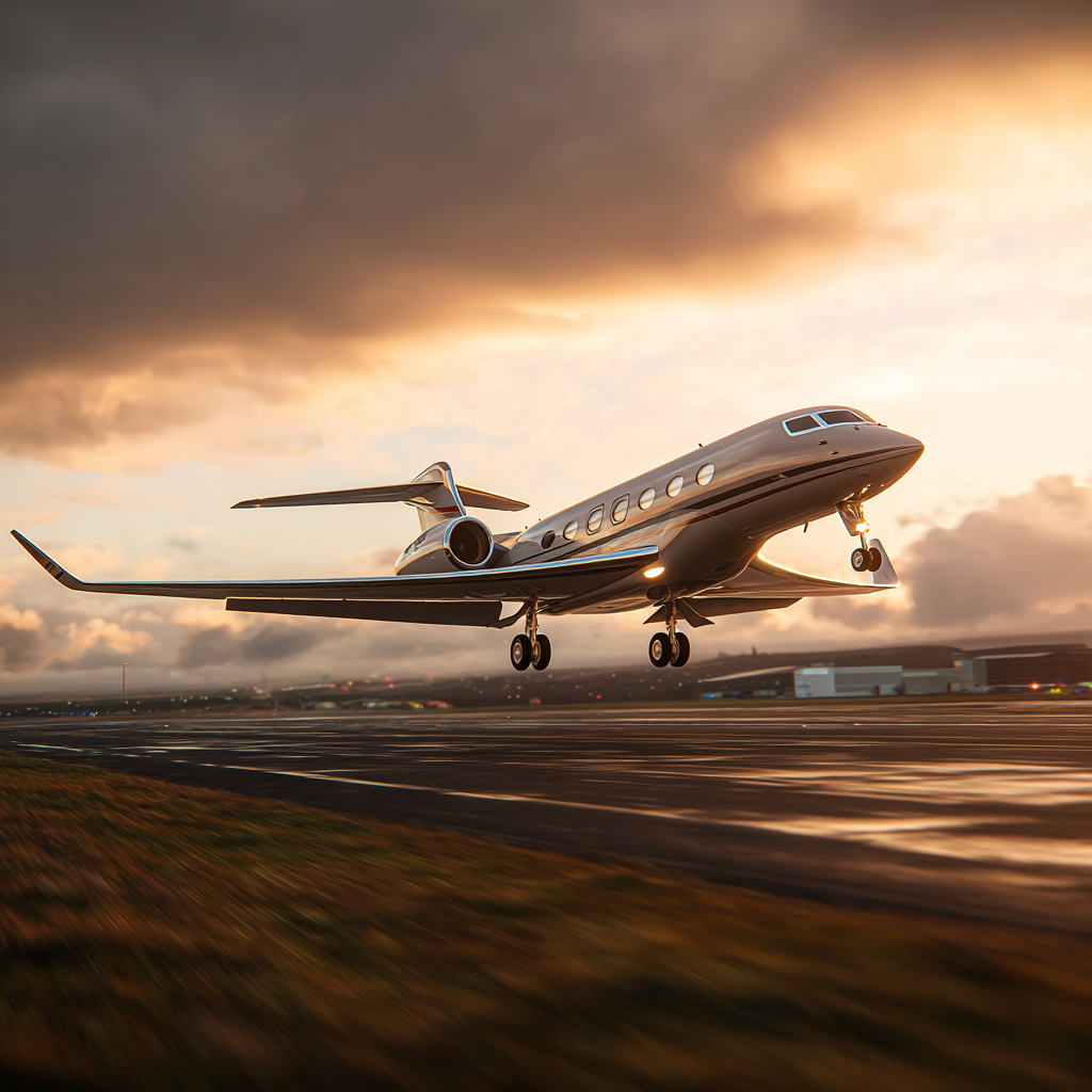 A Gulfstream G600 private jet taking off from Leeds Bradford 7b5119d2 4d4c 4a68 a884 5ff968728c88 3