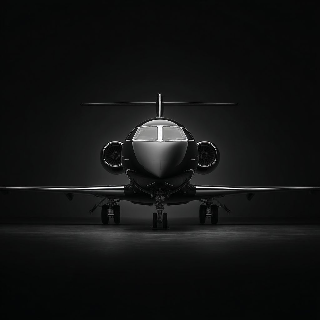 A bombardier jet front three quarter view futuristic design s 886cab32 c651 47d3 b91c 85f529abf3f6 3