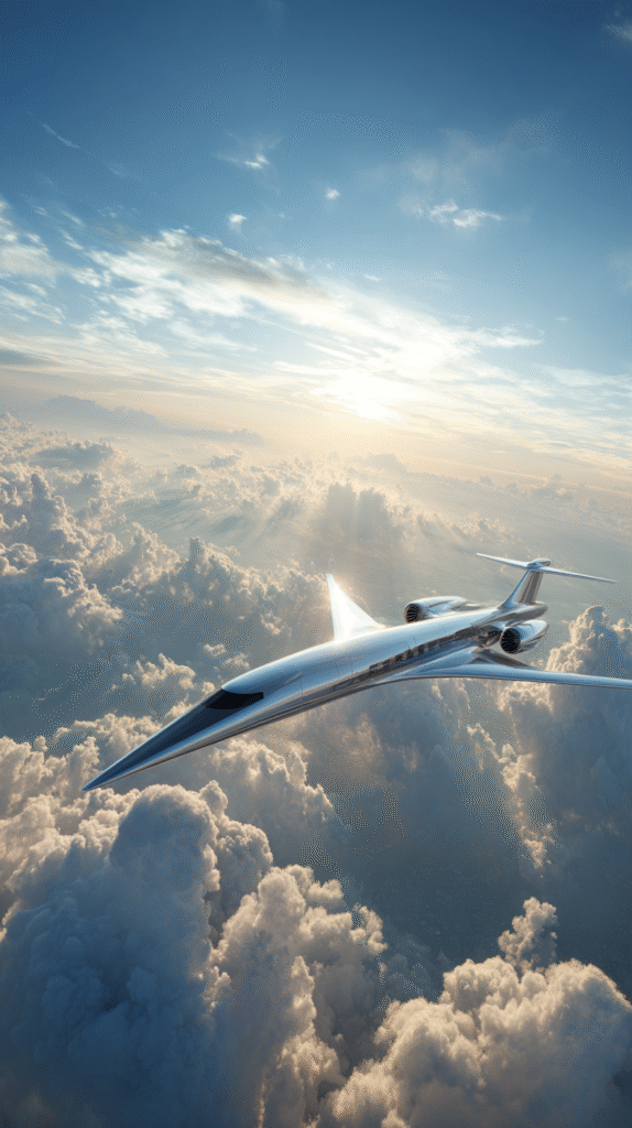 A luxurious modern private jet with a sleek futuristic design 1a3a79b4 ef85 4fa8 b030 57b56a98d77b 2