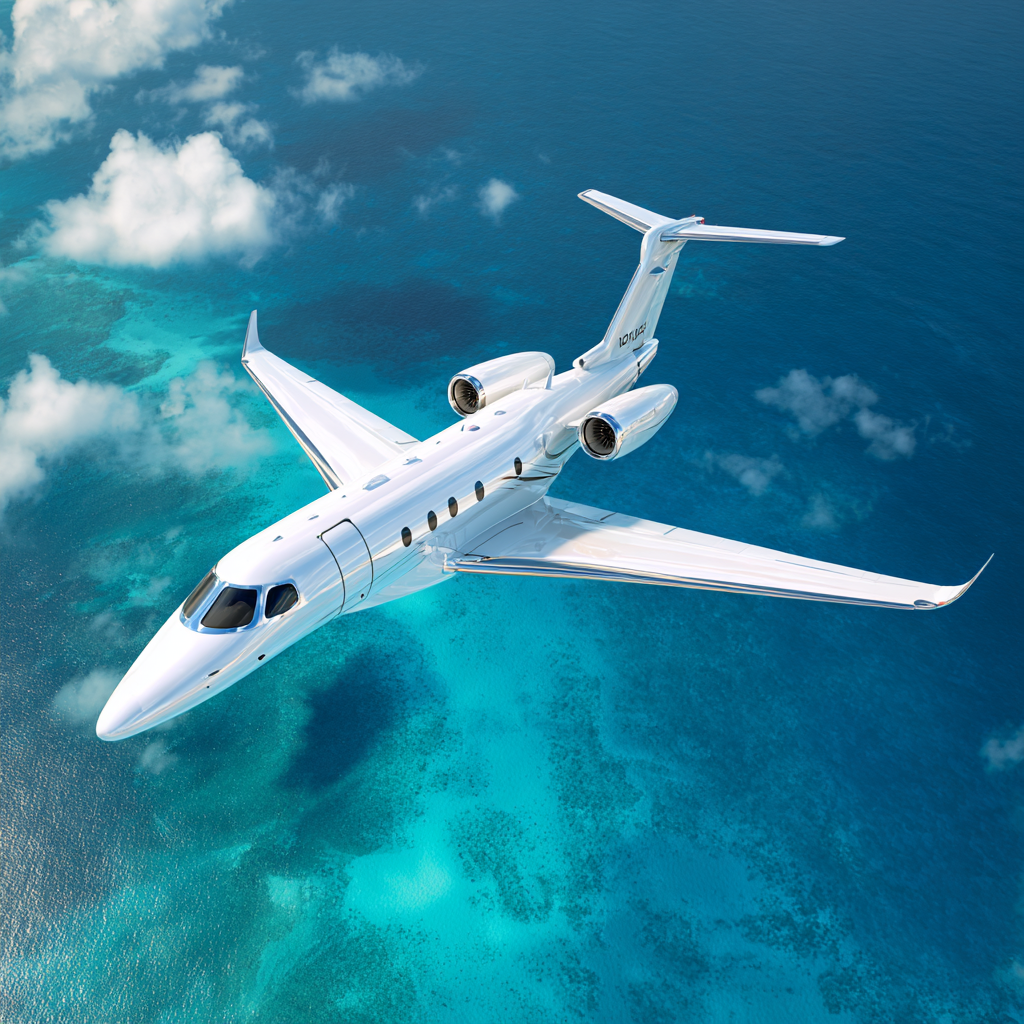 A pristine white private jet soaring elegantly polished chro 0743699d 50ba 4448 bbfa 020e4698f47b 3