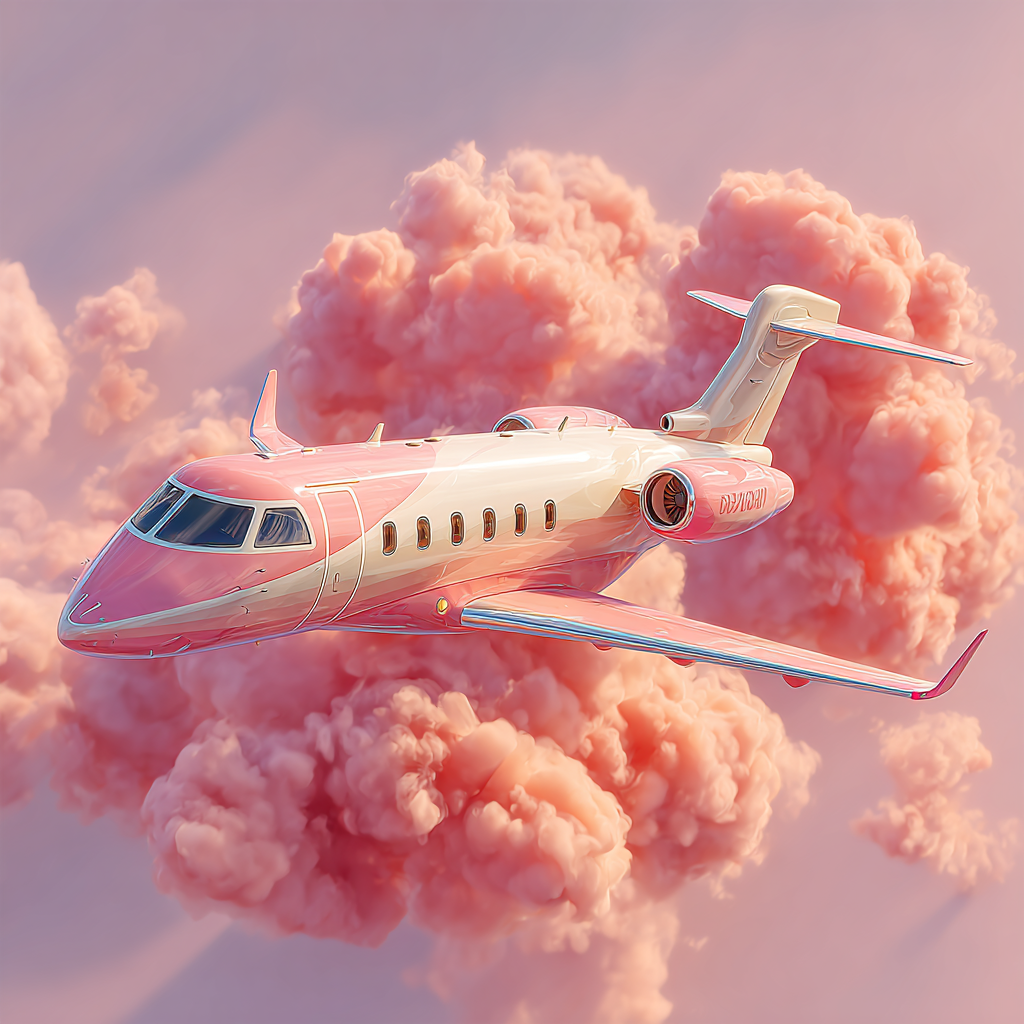 From a top down perspective a fashionable private jet is depi d41c38dc b760 401f 9ab2 4007a7db26eb 1