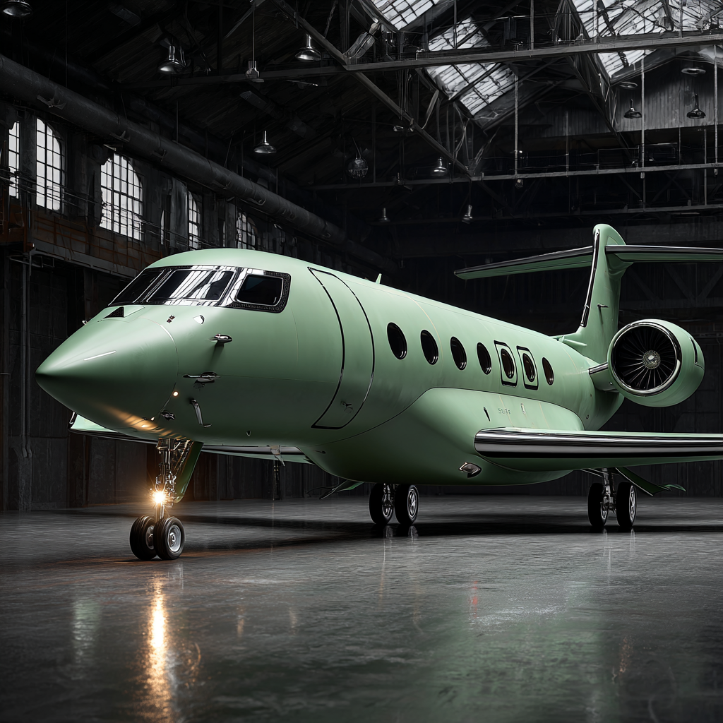 Gulf Stream Jet g600 custom made exterior OLIVE matte green c 3815505e 6388 42a4 ac55 5ab7bd88838c 3