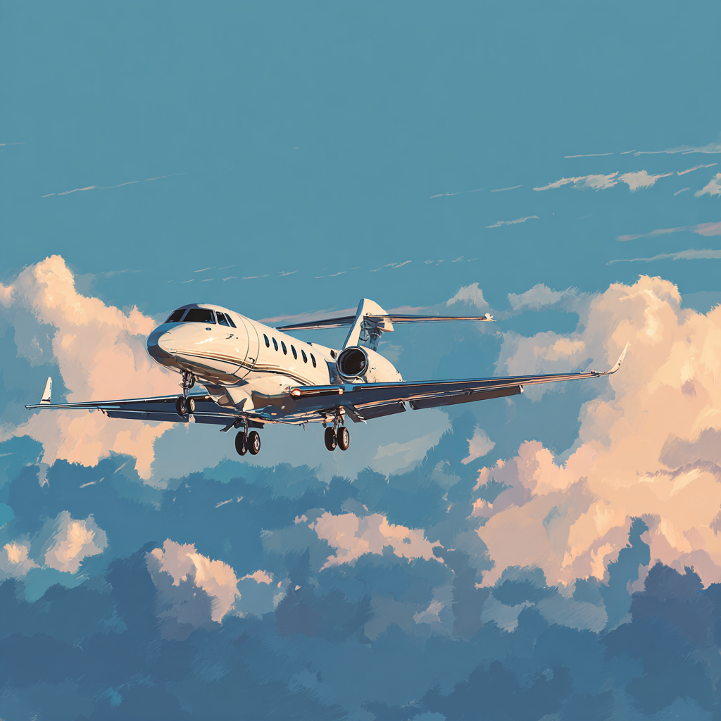 a 2d illustration of large private jet v 7 55ecebb9 0497 469e 81e4 d1cb3bcb8805 0