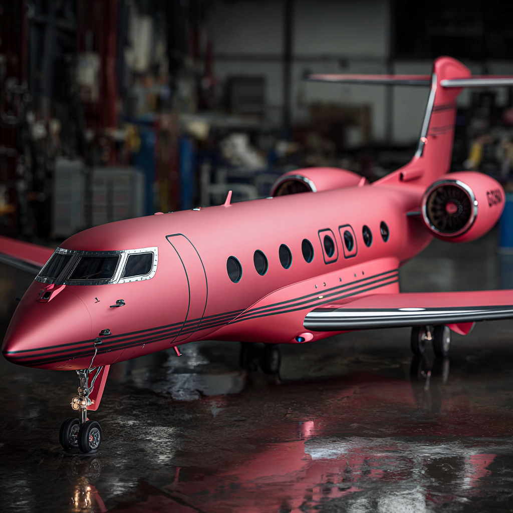 g600 realistic jet exterior custom made color Matte red satin 04c70228 edf7 4cc4 802f 9d983259fd94 0