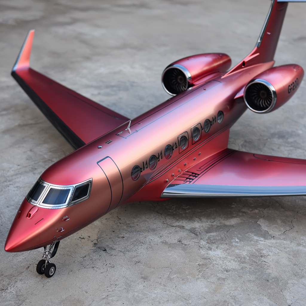 g600 realistic jet exterior custom made color Matte red satin 04c70228 edf7 4cc4 802f 9d983259fd94 3